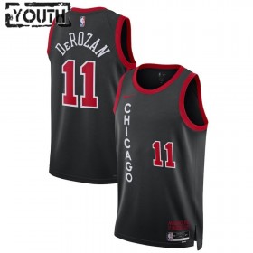 NBA Børn Trøje Chicago Bulls DeMar DeRozan 11 2023-24 Nike City Edition Sort Swingman